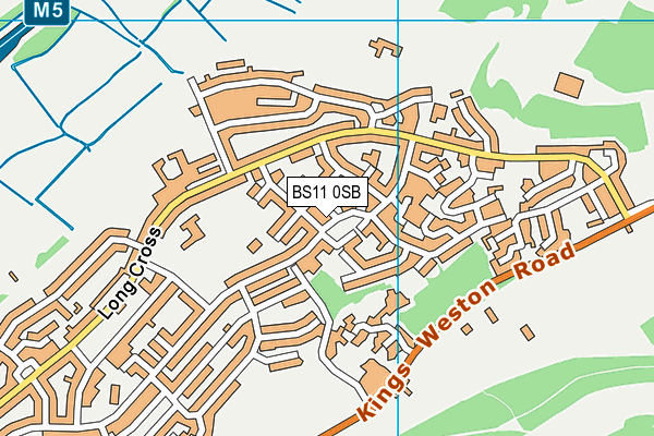 BS11 0SB map - OS VectorMap District (Ordnance Survey)