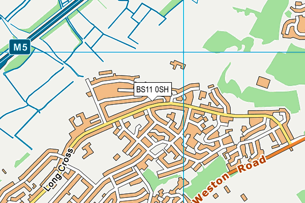 BS11 0SH map - OS VectorMap District (Ordnance Survey)