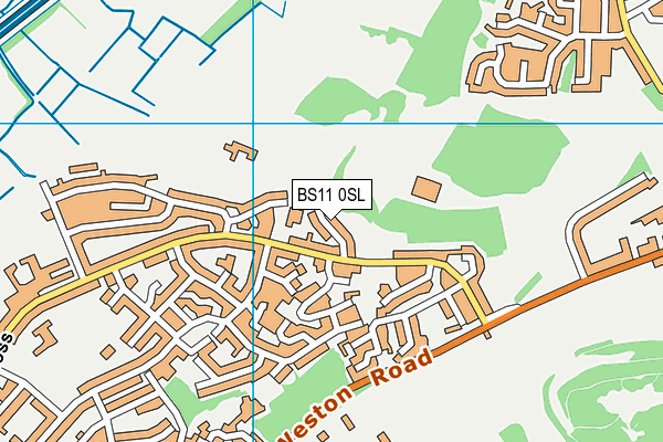 BS11 0SL map - OS VectorMap District (Ordnance Survey)