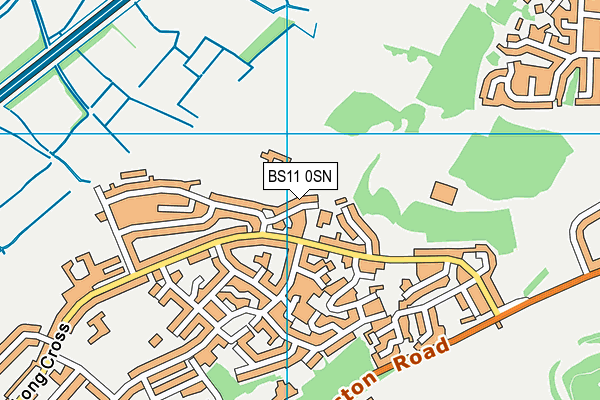Oasis Academy Bank Leaze map (BS11 0SN) - OS VectorMap District (Ordnance Survey)