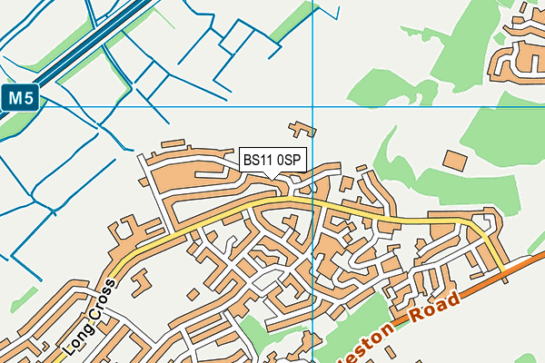 BS11 0SP map - OS VectorMap District (Ordnance Survey)