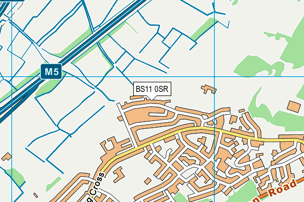 BS11 0SR map - OS VectorMap District (Ordnance Survey)