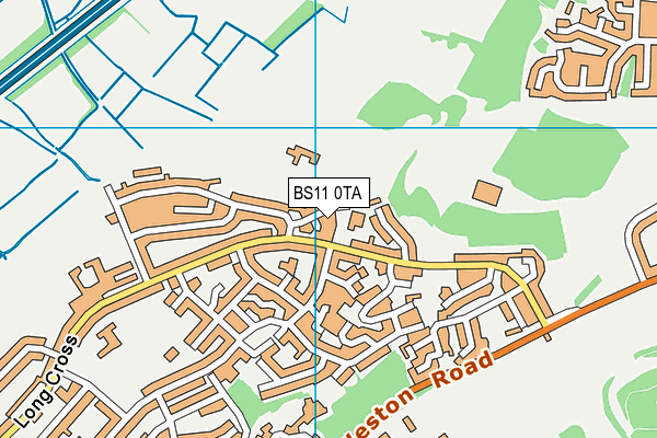 BS11 0TA map - OS VectorMap District (Ordnance Survey)