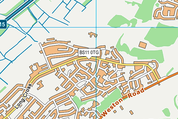 BS11 0TG map - OS VectorMap District (Ordnance Survey)