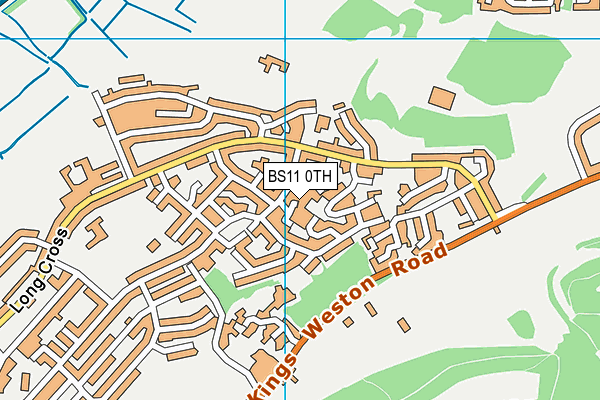BS11 0TH map - OS VectorMap District (Ordnance Survey)