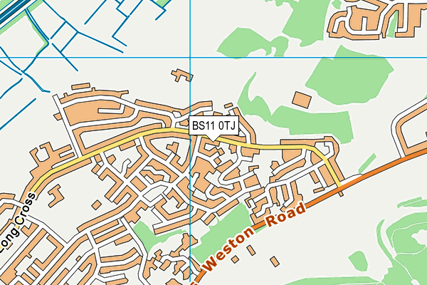 BS11 0TJ map - OS VectorMap District (Ordnance Survey)