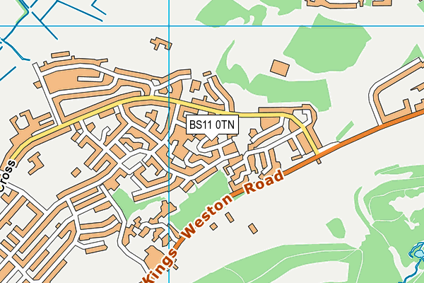 BS11 0TN map - OS VectorMap District (Ordnance Survey)