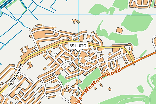 BS11 0TQ map - OS VectorMap District (Ordnance Survey)