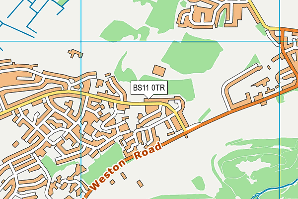 BS11 0TR map - OS VectorMap District (Ordnance Survey)