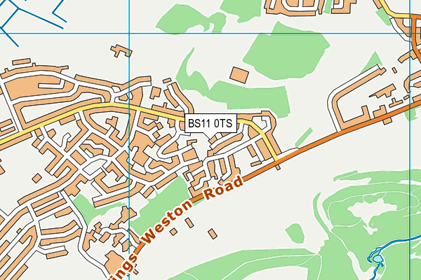 BS11 0TS map - OS VectorMap District (Ordnance Survey)