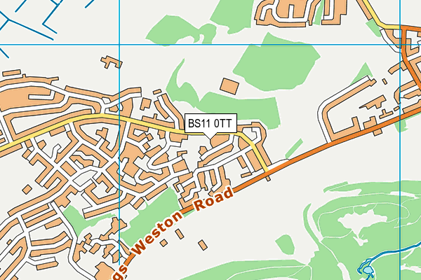 BS11 0TT map - OS VectorMap District (Ordnance Survey)