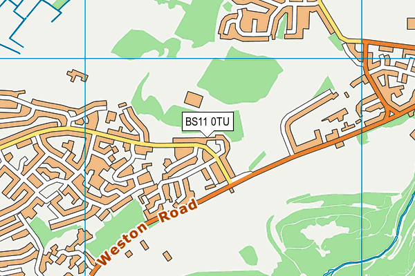 BS11 0TU map - OS VectorMap District (Ordnance Survey)