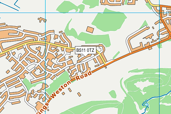 BS11 0TZ map - OS VectorMap District (Ordnance Survey)