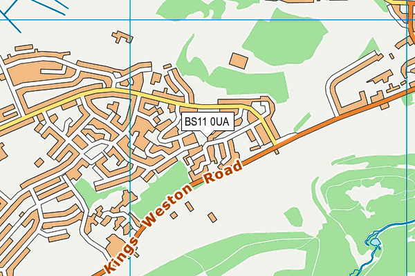 BS11 0UA map - OS VectorMap District (Ordnance Survey)