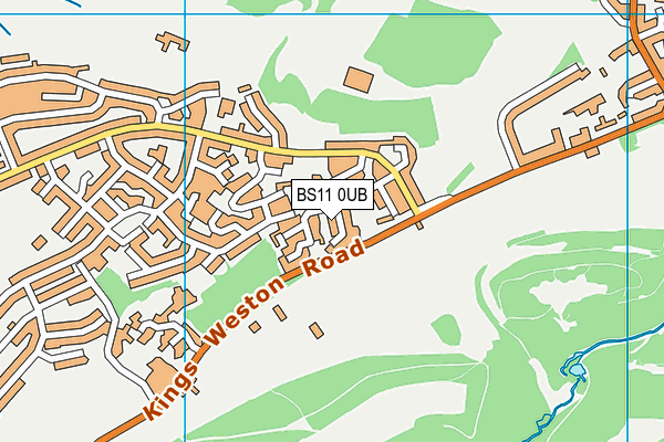 BS11 0UB map - OS VectorMap District (Ordnance Survey)