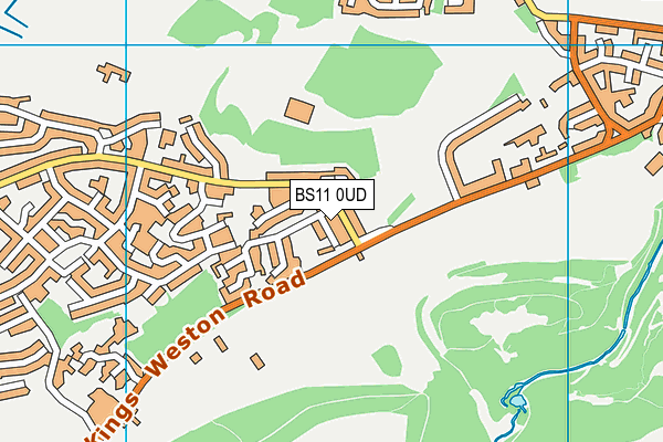 BS11 0UD map - OS VectorMap District (Ordnance Survey)