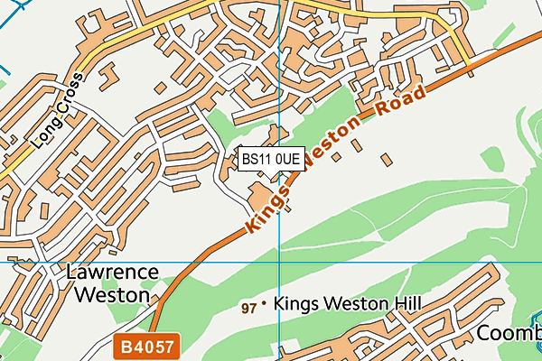 BS11 0UE map - OS VectorMap District (Ordnance Survey)