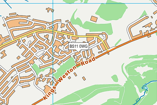 BS11 0WG map - OS VectorMap District (Ordnance Survey)