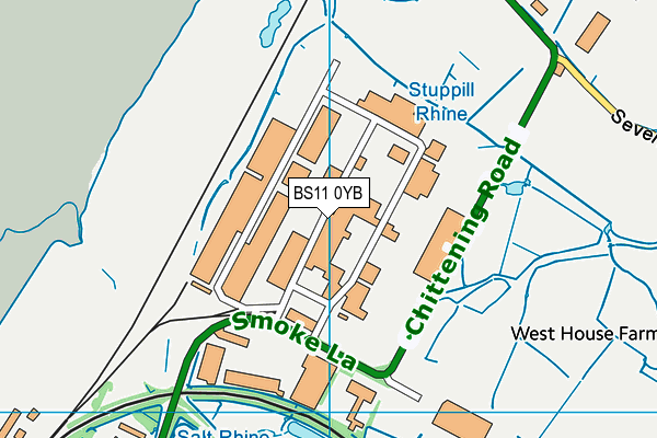 BS11 0YB map - OS VectorMap District (Ordnance Survey)