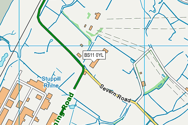 BS11 0YL map - OS VectorMap District (Ordnance Survey)