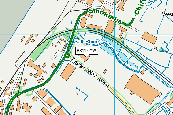 BS11 0YW map - OS VectorMap District (Ordnance Survey)