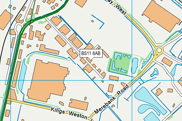 BS11 8AB map - OS VectorMap District (Ordnance Survey)