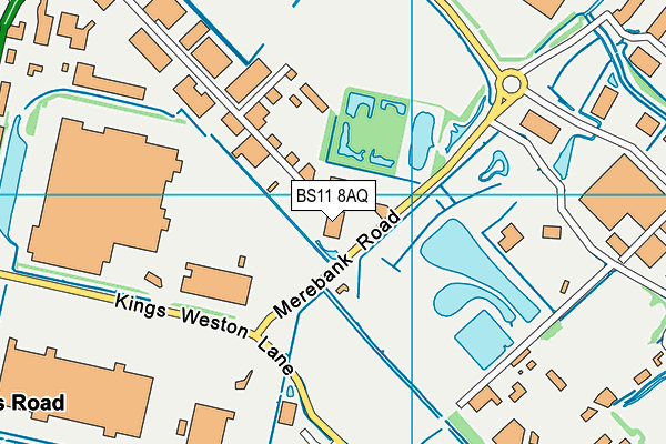 BS11 8AQ map - OS VectorMap District (Ordnance Survey)