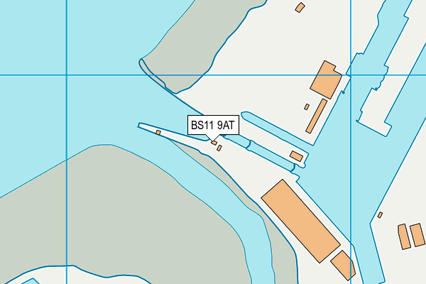 BS11 9AT map - OS VectorMap District (Ordnance Survey)