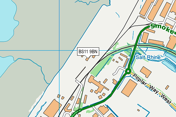 BS11 9BN map - OS VectorMap District (Ordnance Survey)