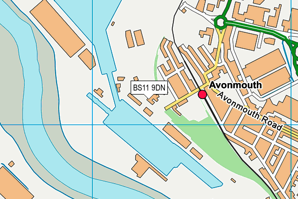 BS11 9DN map - OS VectorMap District (Ordnance Survey)