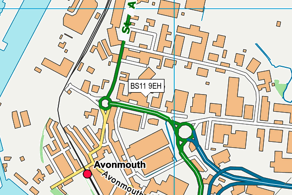 BS11 9EH map - OS VectorMap District (Ordnance Survey)
