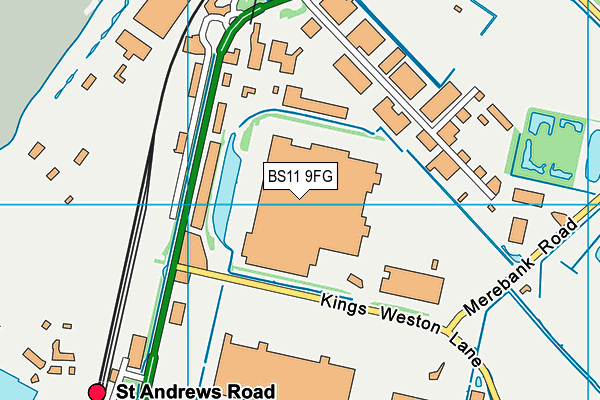 BS11 9FG map - OS VectorMap District (Ordnance Survey)
