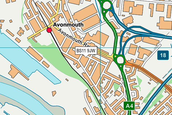 Map of AVONMOUTH MOTOR SERVICES LTD at district scale