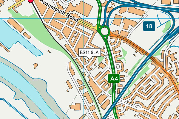 BS11 9LA map - OS VectorMap District (Ordnance Survey)
