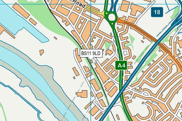 BS11 9LD map - OS VectorMap District (Ordnance Survey)