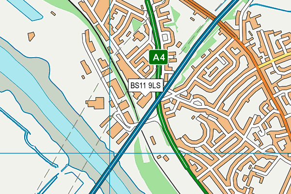 BS11 9LS map - OS VectorMap District (Ordnance Survey)
