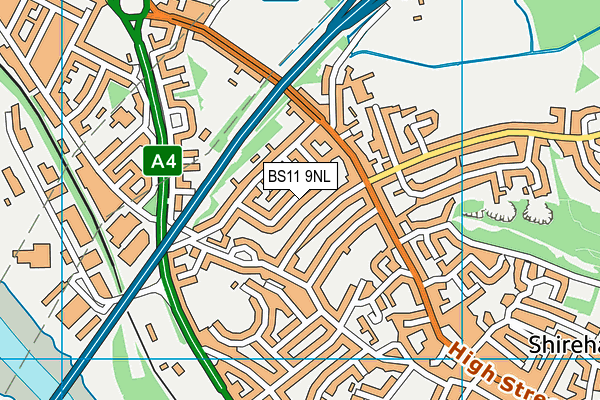 BS11 9NL map - OS VectorMap District (Ordnance Survey)