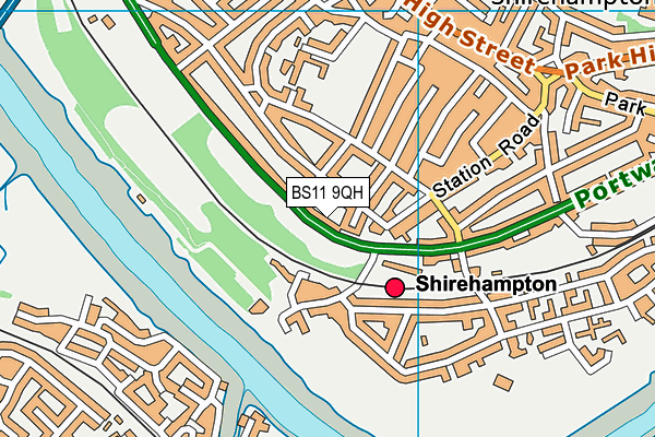 BS11 9QH map - OS VectorMap District (Ordnance Survey)