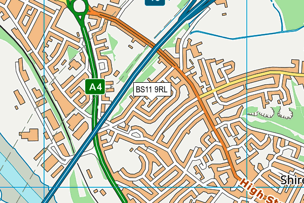 BS11 9RL map - OS VectorMap District (Ordnance Survey)