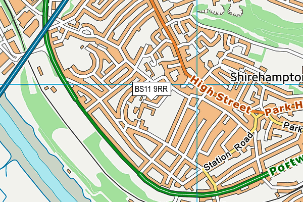 BS11 9RR map - OS VectorMap District (Ordnance Survey)
