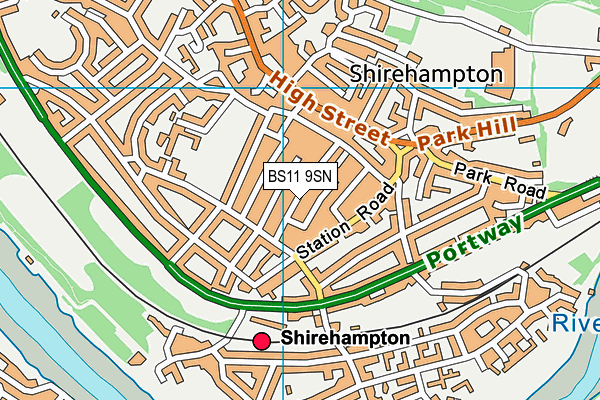 BS11 9SN map - OS VectorMap District (Ordnance Survey)