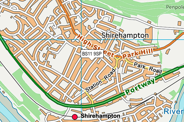 BS11 9SP map - OS VectorMap District (Ordnance Survey)