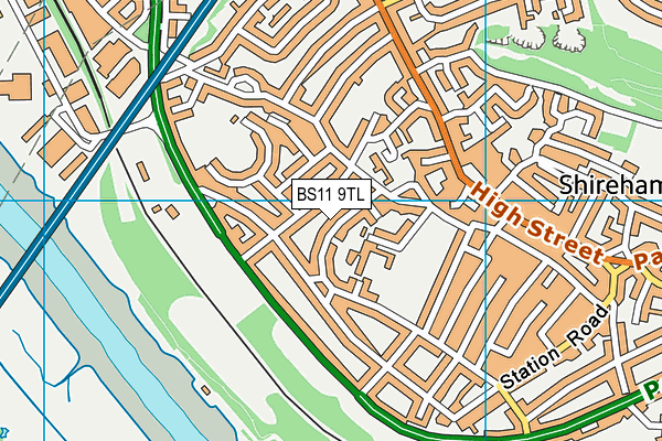 BS11 9TL map - OS VectorMap District (Ordnance Survey)