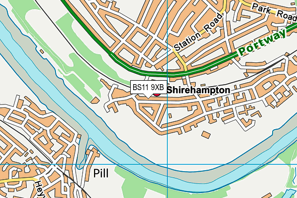 BS11 9XB map - OS VectorMap District (Ordnance Survey)
