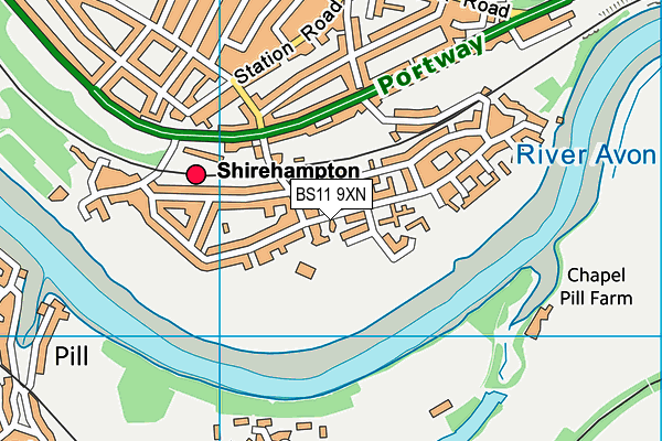 BS11 9XN map - OS VectorMap District (Ordnance Survey)