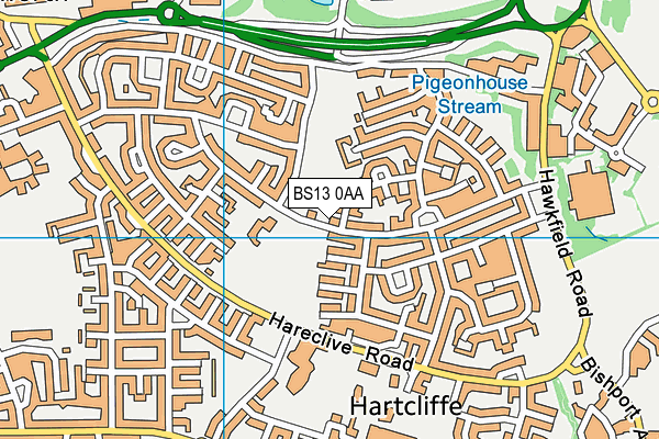 Willmott Park map (BS13 0AA) - OS VectorMap District (Ordnance Survey)