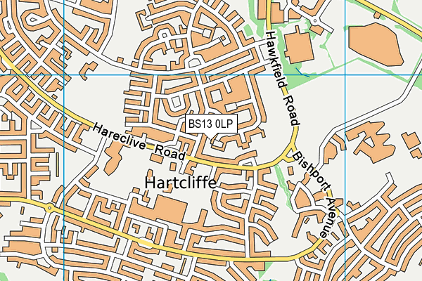 BS13 0LP map - OS VectorMap District (Ordnance Survey)