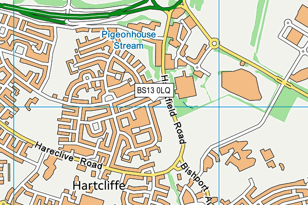 BS13 0LQ map - OS VectorMap District (Ordnance Survey)
