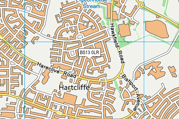 BS13 0LR map - OS VectorMap District (Ordnance Survey)
