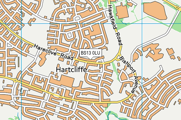 BS13 0LU map - OS VectorMap District (Ordnance Survey)